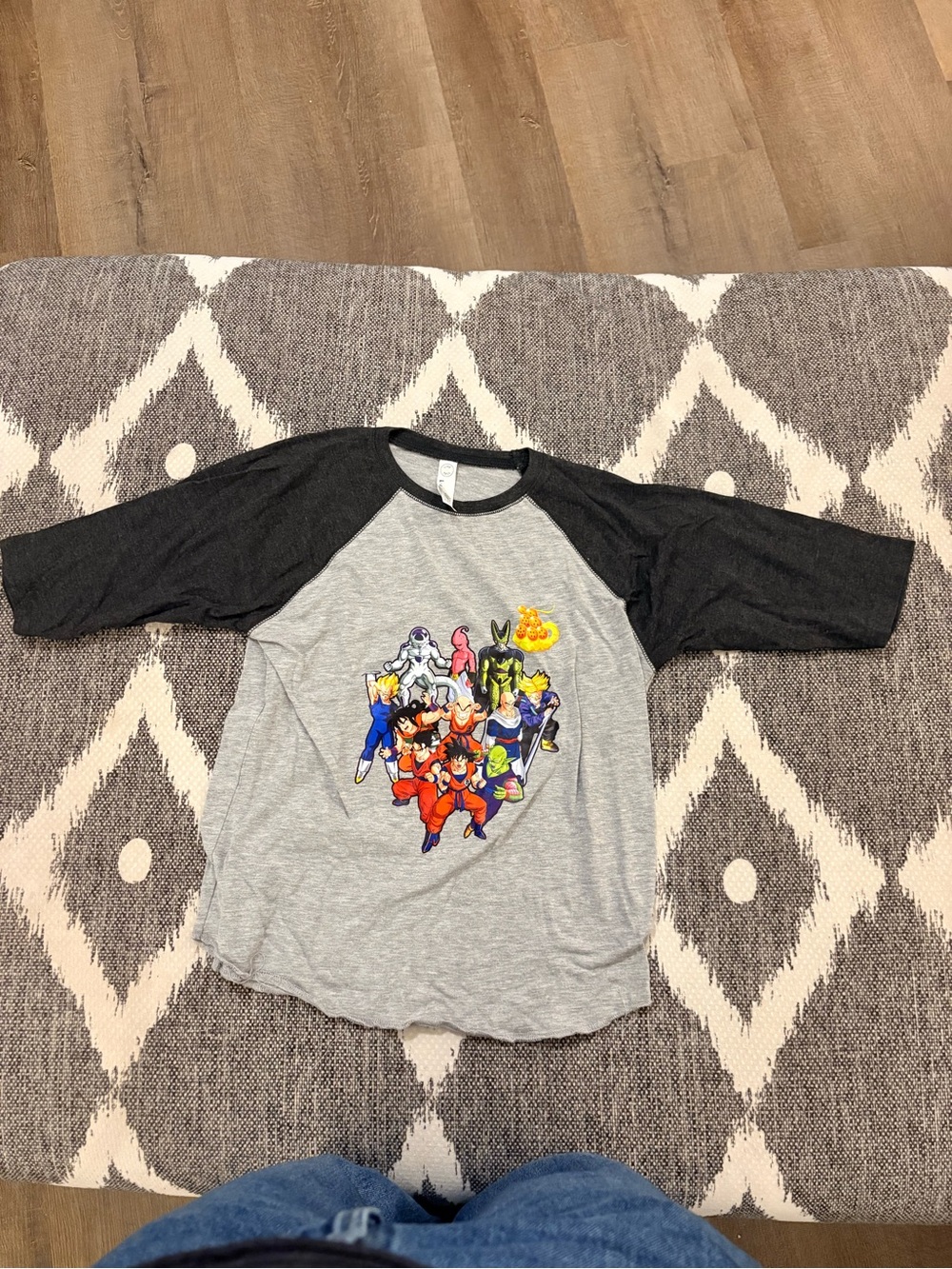 5 for $20 🛍️ Kids Dragon Ball Z Raglan Tee - Gray & Black